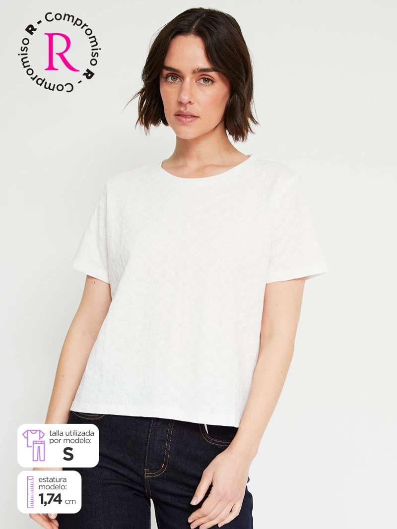 POLERA MUJER REGATTA ALGODÓN MANGA CORTA