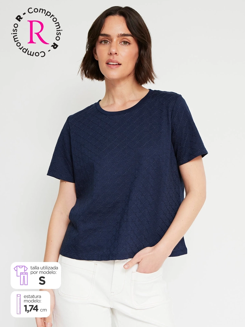 POLERA MUJER REGATTA ALGODÓN MANGA CORTA