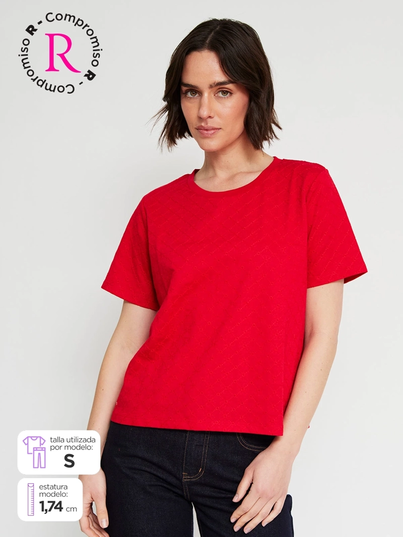 POLERA MUJER REGATTA ALGODÓN MANGA CORTA