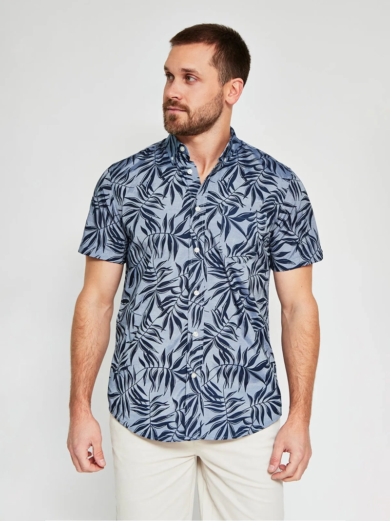 CAMISA HOMBRE KENNETH STEVENS ALGODÓN MANGA CORTA - 1