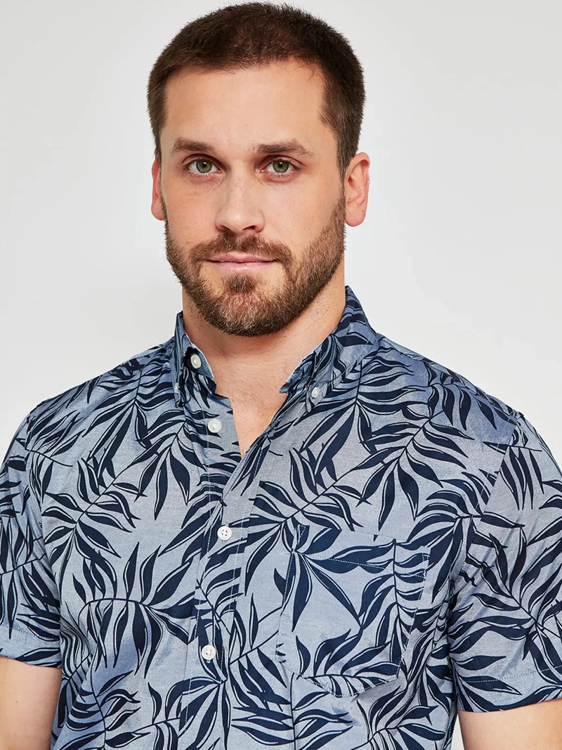 CAMISA HOMBRE KENNETH STEVENS ALGODÓN MANGA CORTA - 3