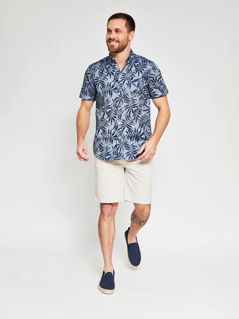 CAMISA HOMBRE KENNETH STEVENS ALGODÓN MANGA CORTA - 4