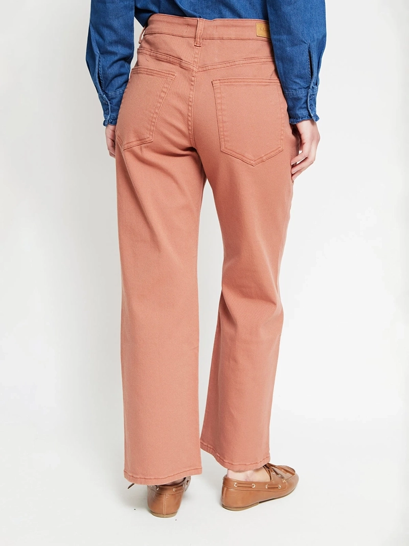JEANS MUJER AZIZ ALGODÓN REGULAR BORDADO - 3