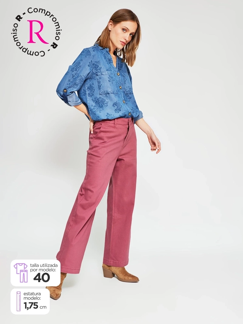 JEANS MUJER AZIZ ALGODÓN  - 1