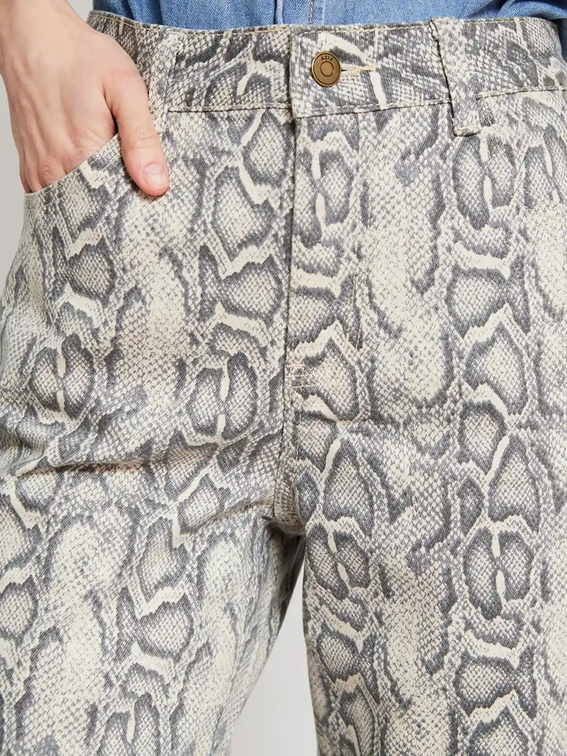 JEANS MUJER AZIZ ALGODÓN ESTAMPADO - 4