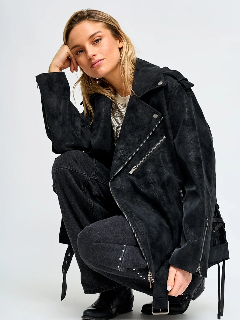 CHAQUETA MUJER BARBADOS EFECTO PIEL - 4