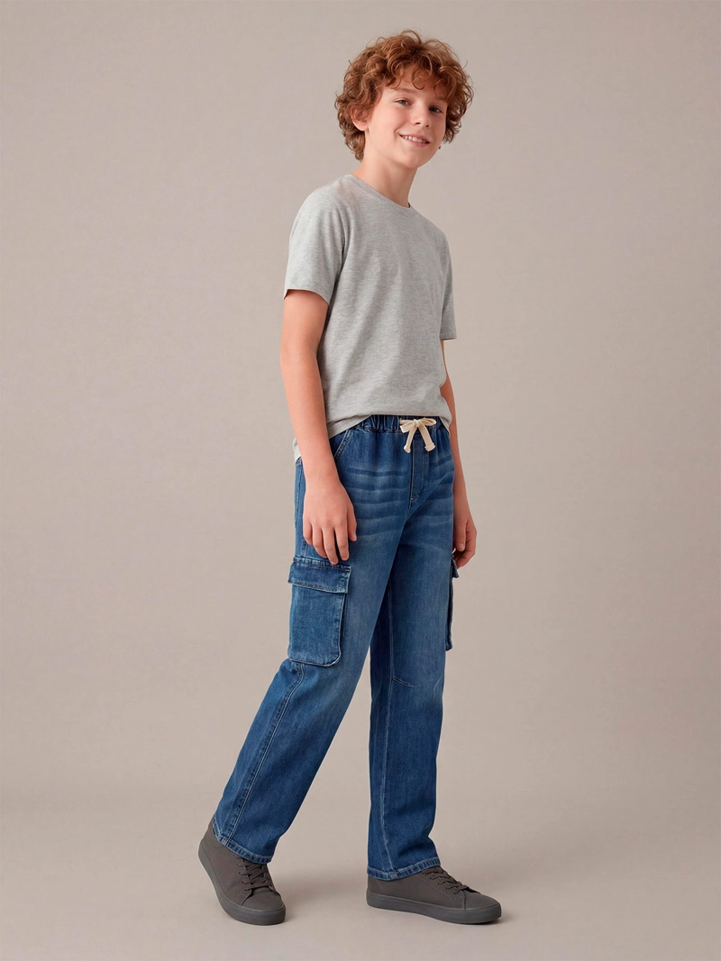 JEANS NIÑO CLOUDBREAK ALGODÓN CARGO - 1
