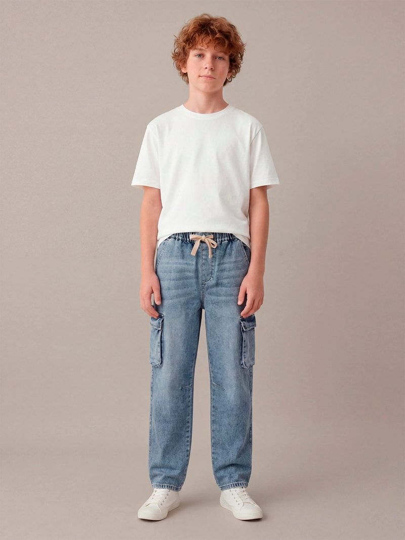 JEANS NIÑO CLOUDBREAK ALGODÓN CARGO - 1