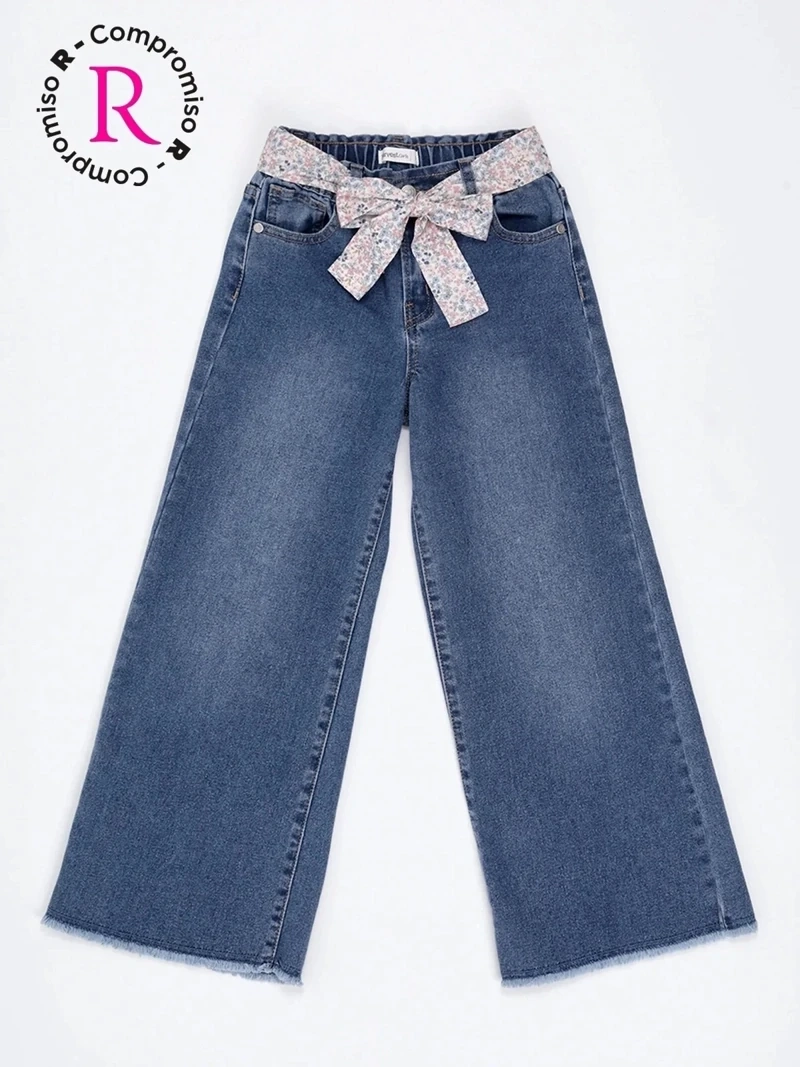 JEANS NIÑA HARVEST WIDE FIT PAÑUELO - 3