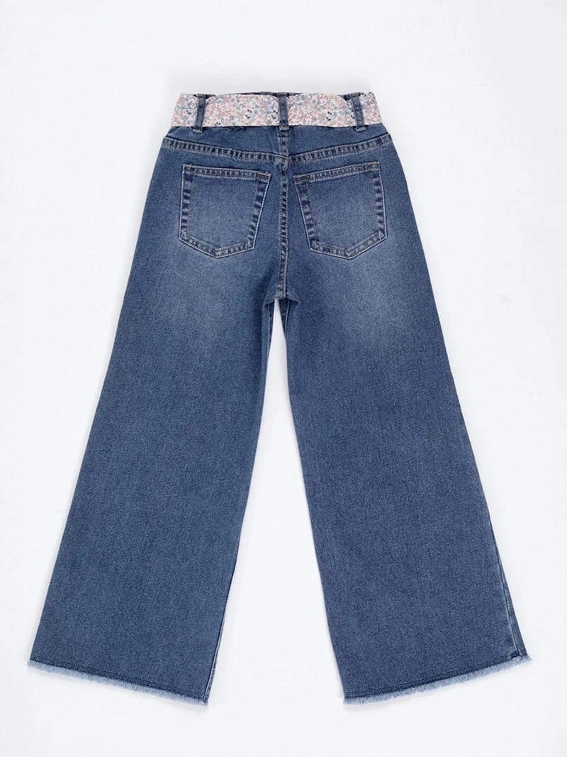 JEANS NIÑA HARVEST WIDE FIT PAÑUELO - 4