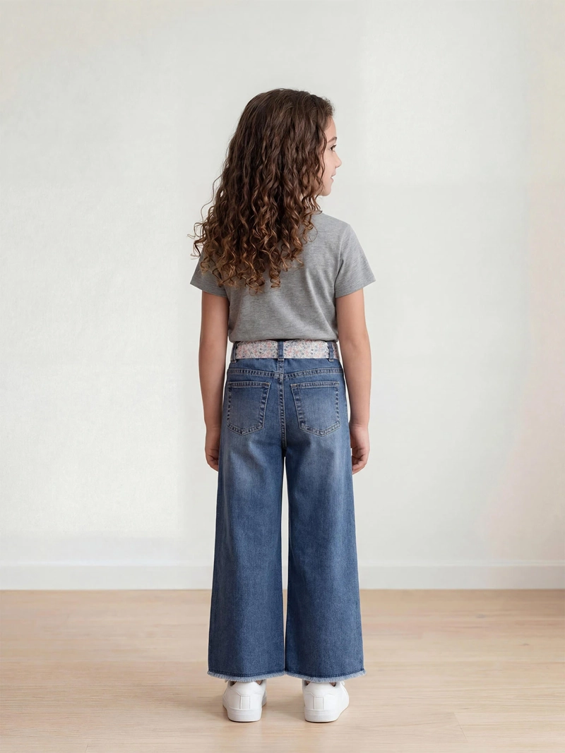 JEANS NIÑA HARVEST WIDE FIT PAÑUELO - 2