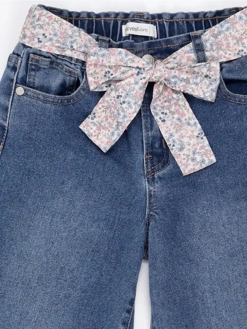 JEANS NIÑA HARVEST WIDE FIT PAÑUELO - 5