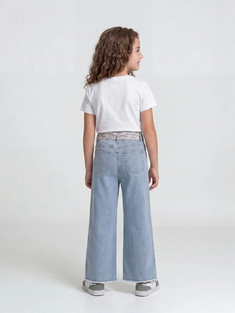 JEANS NIÑA HARVEST WIDE FIT PAÑUELO - 2