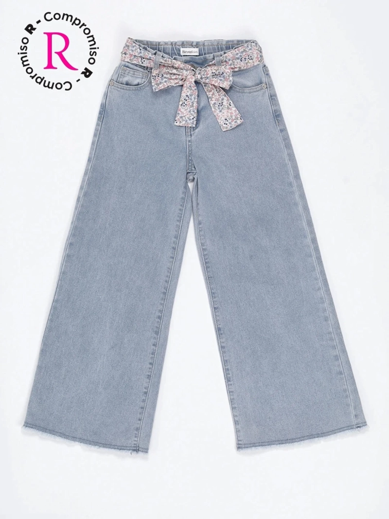 JEANS NIÑA HARVEST WIDE FIT PAÑUELO - 3