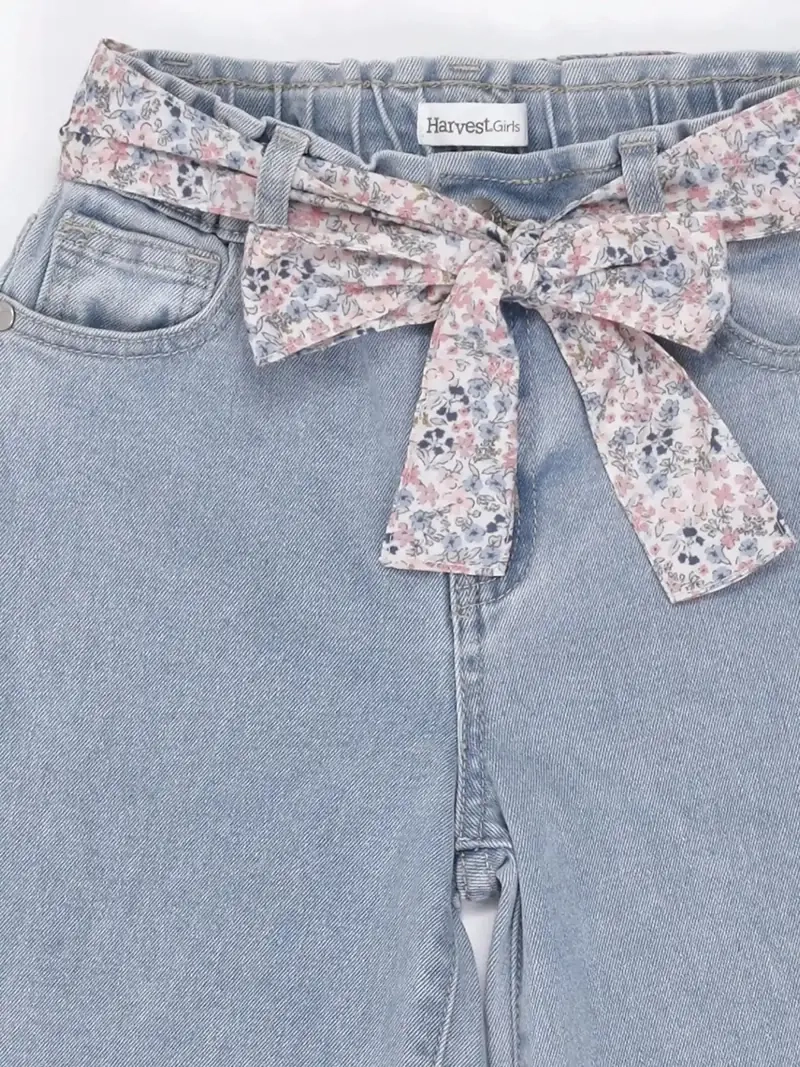 JEANS NIÑA HARVEST WIDE FIT PAÑUELO - 5