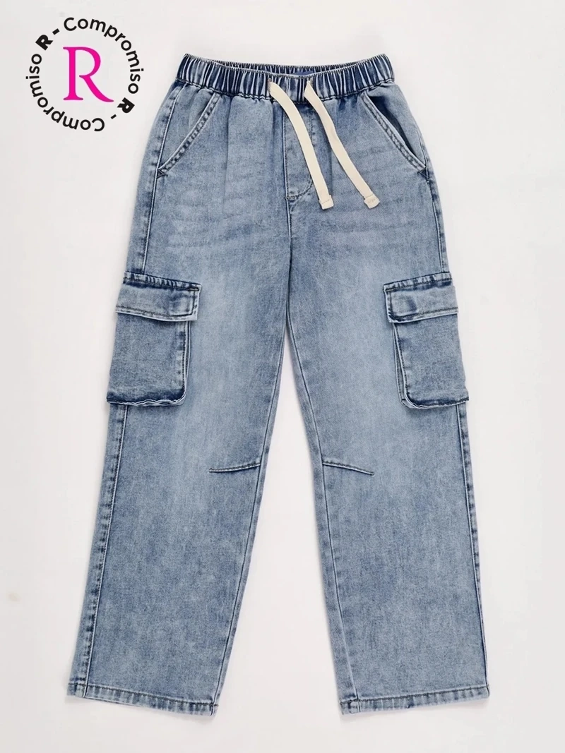 JEANS NIÑO HARVEST CARGO CINTURA ELASTICADA - 3