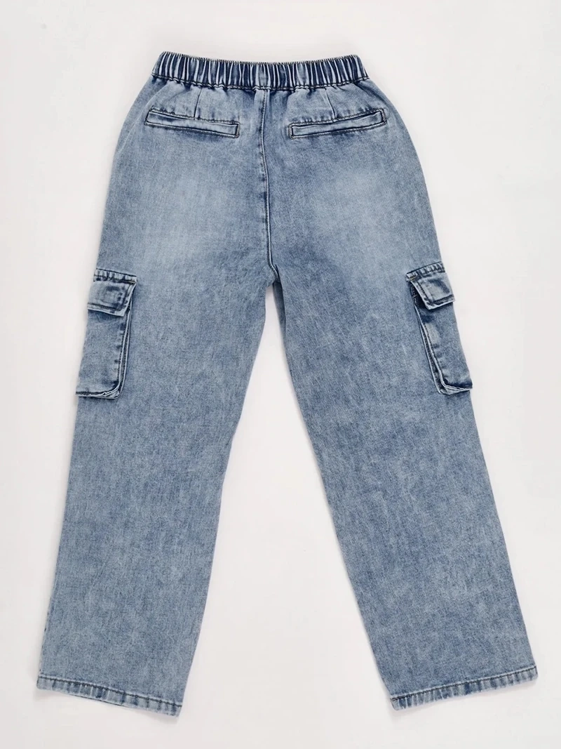JEANS NIÑO HARVEST CARGO CINTURA ELASTICADA - 4