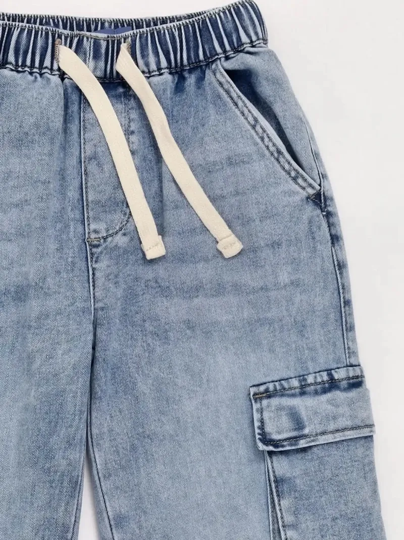 JEANS NIÑO HARVEST CARGO CINTURA ELASTICADA - 5