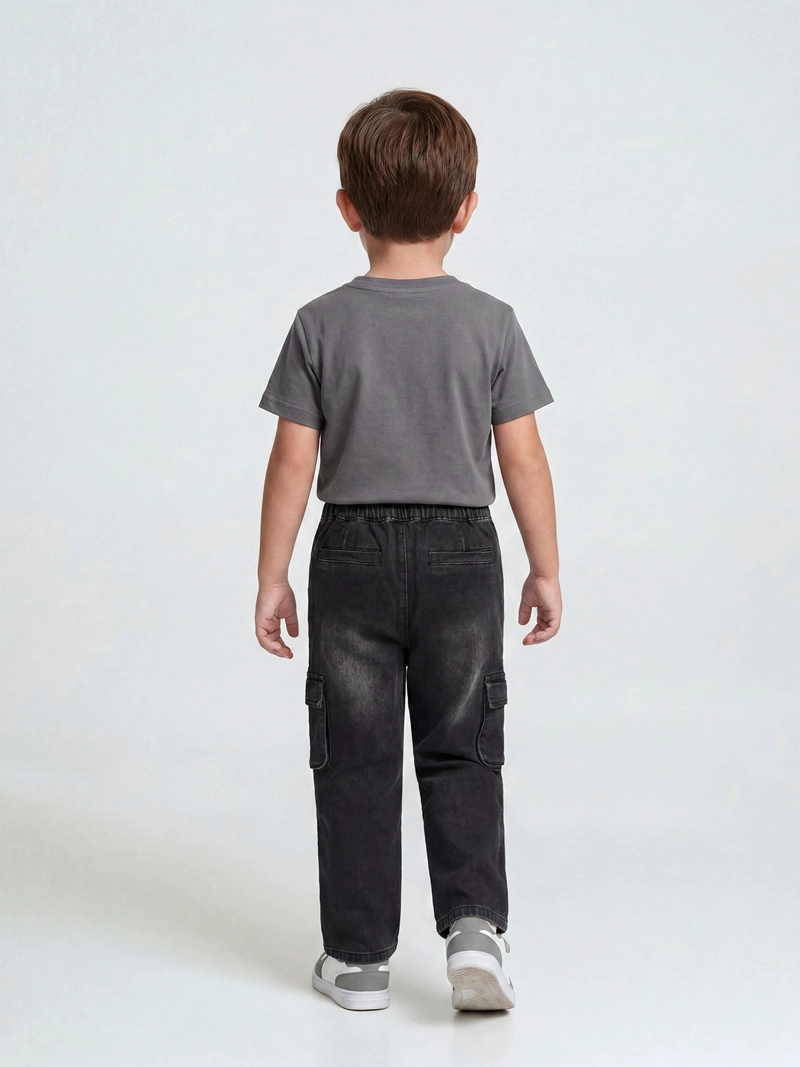 JEANS NIÑO HARVEST CARGO CINTURA ELASTICADA - 2