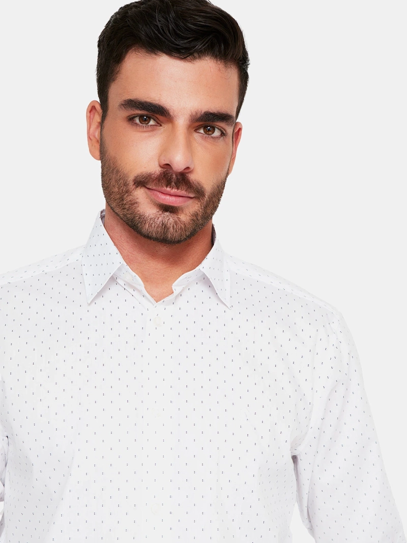 CAMISA HOMBRE KENNETH STEVENS ALGODÓN MANGA LARGA PRINT - 3