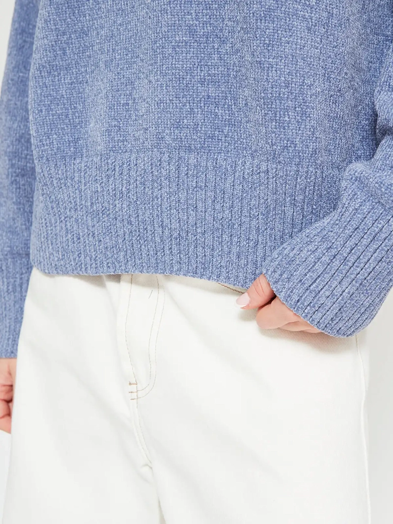 SWEATER MUJER INDEX MANGA LARGA CHENILLE - 4
