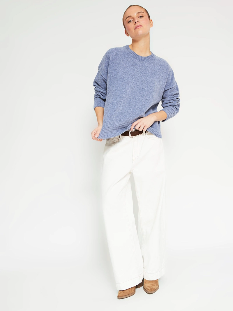 SWEATER MUJER INDEX MANGA LARGA CHENILLE - 5