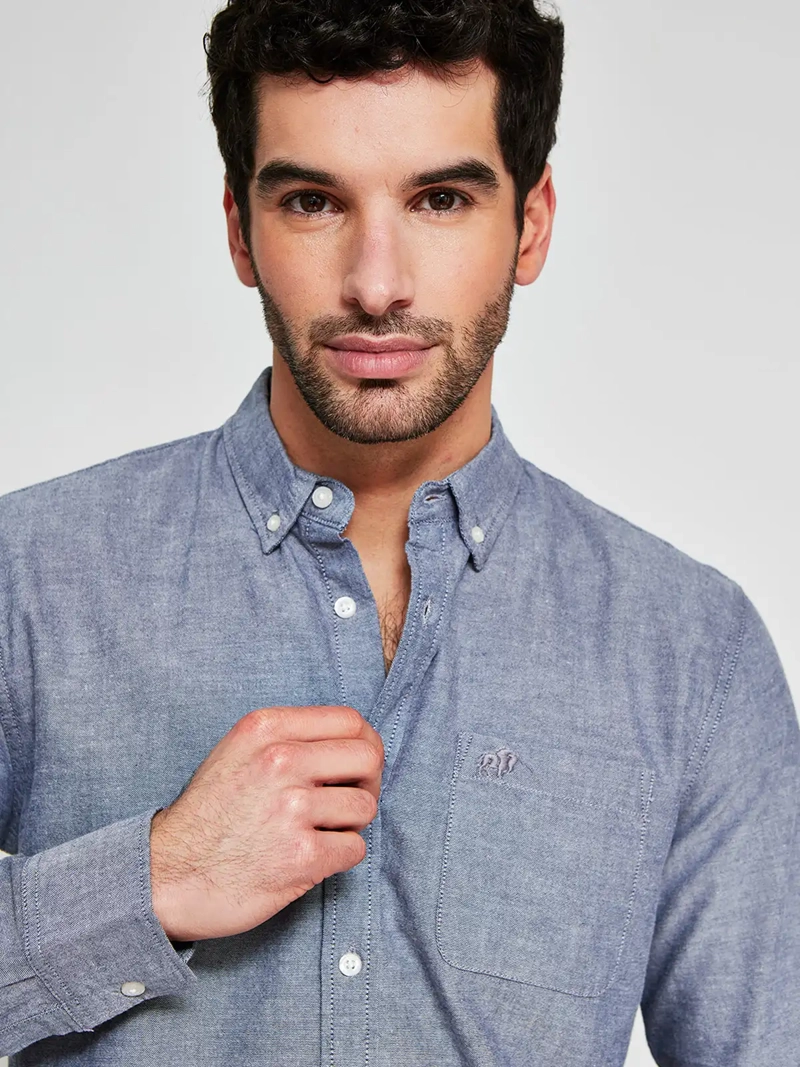CAMISA HOMBRE ROBERT LEWIS ALGODÓN MANGA LARGA - 3