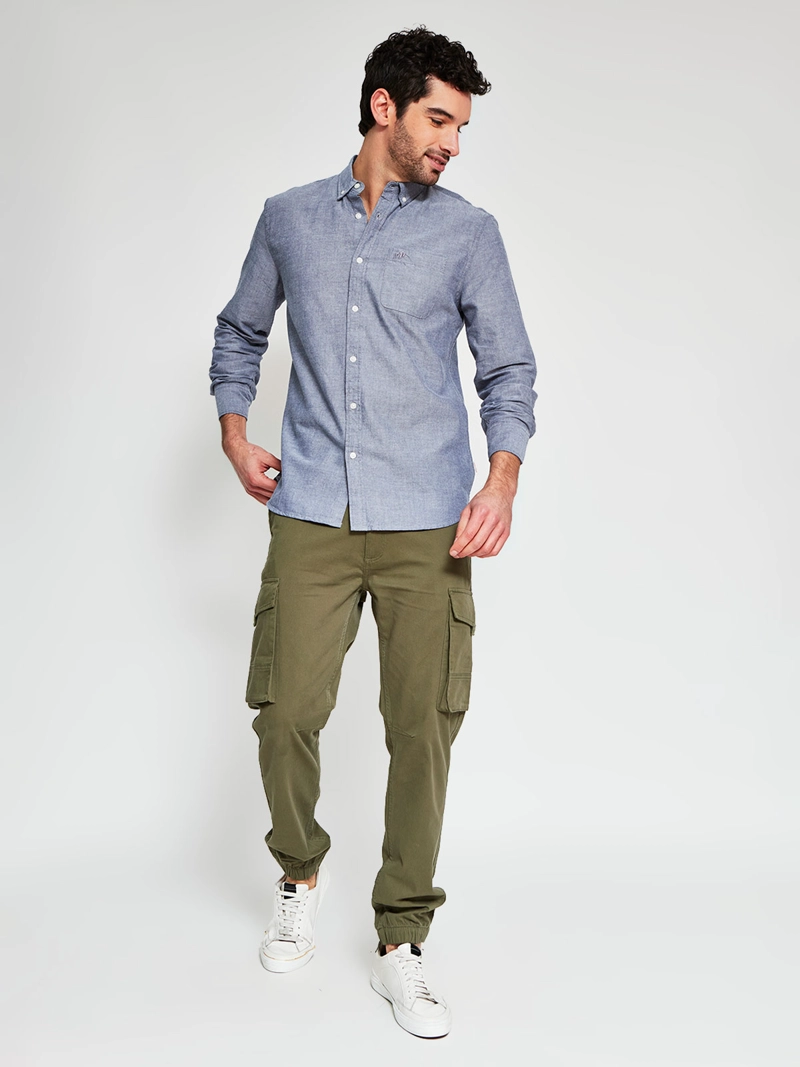 CAMISA HOMBRE ROBERT LEWIS ALGODÓN MANGA LARGA - 4