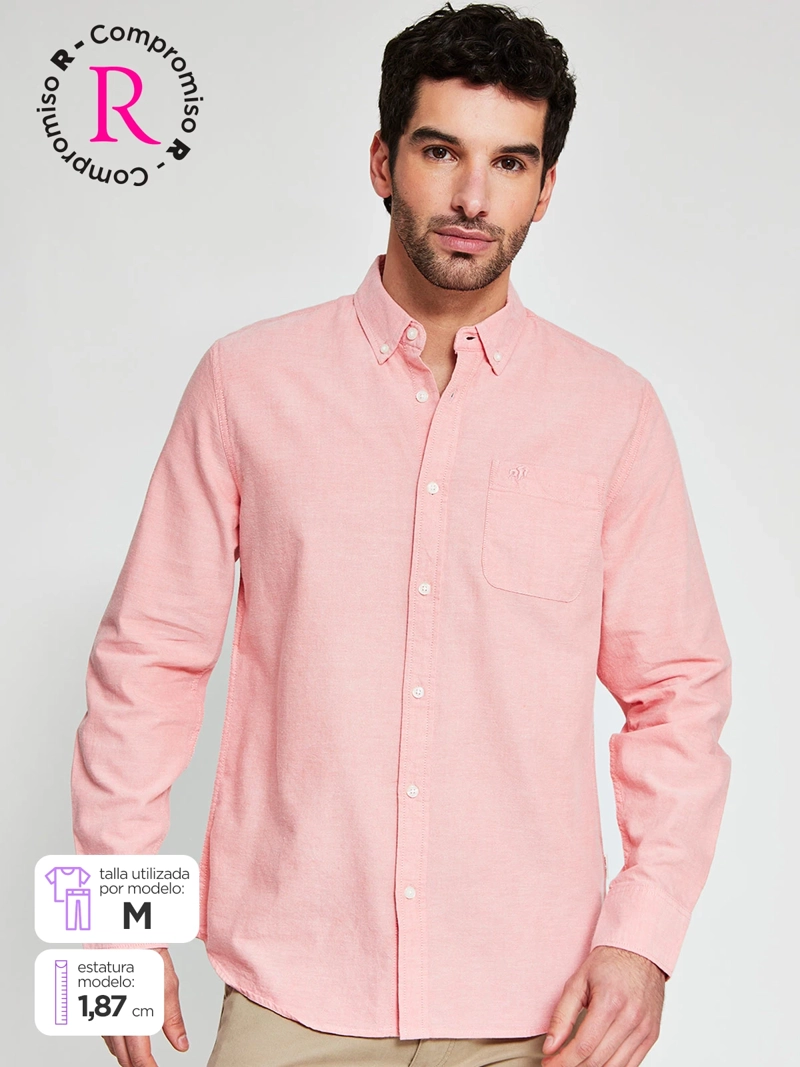 CAMISA HOMBRE ROBERT LEWIS ALGODÓN MANGA LARGA - 1