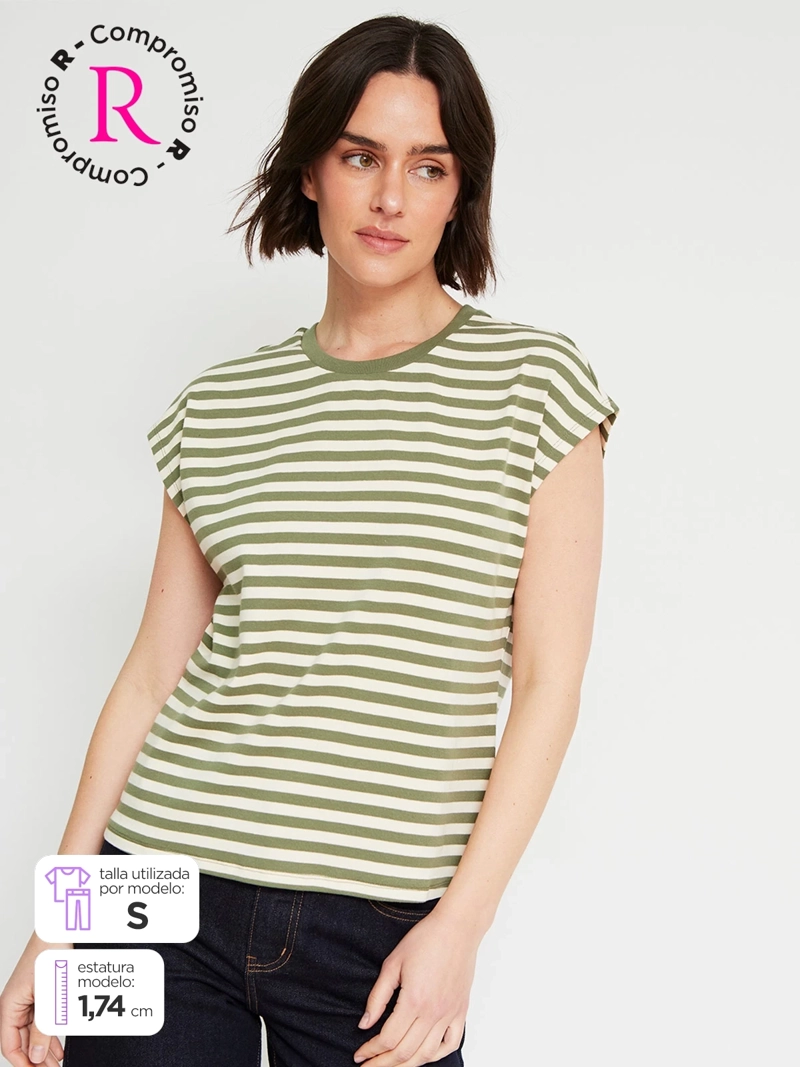 POLERA MUJER REGATTA ALGODÓN MANGA CORTA