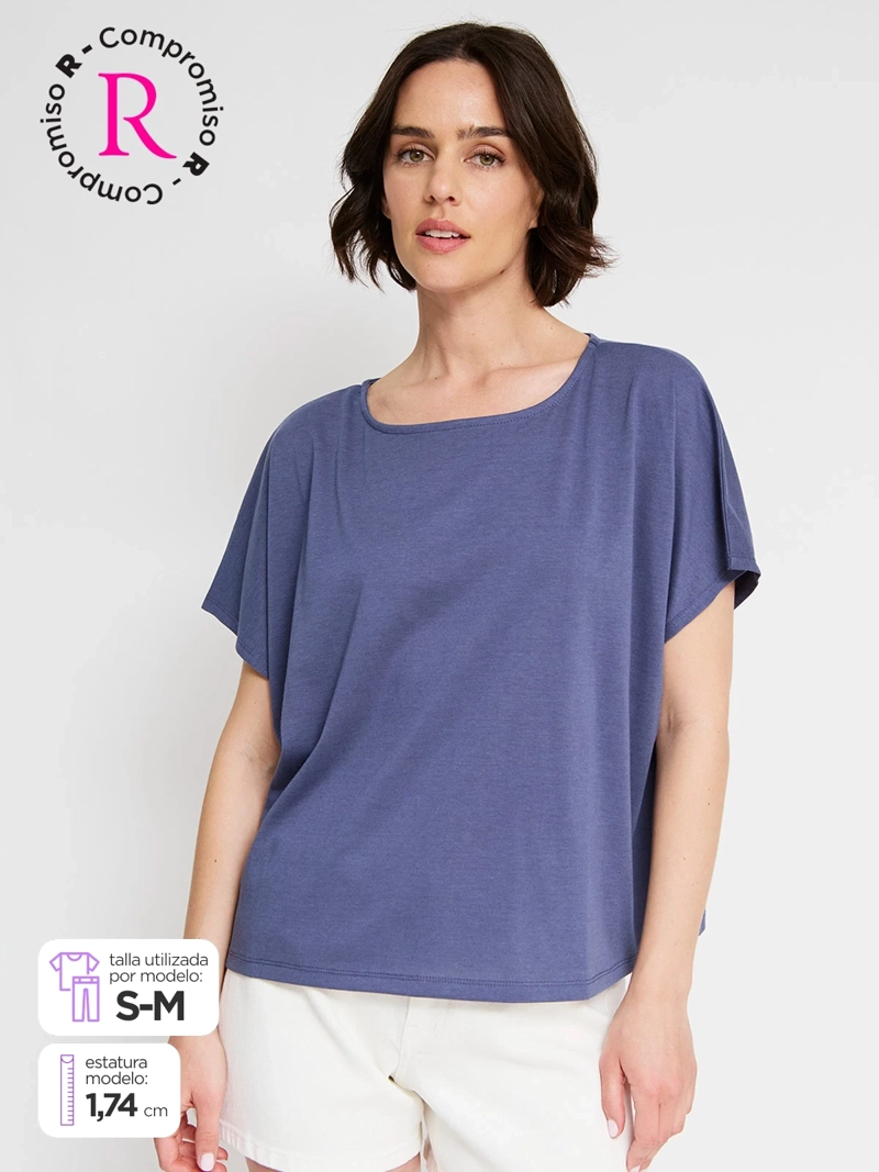 POLERA MUJER REGATTA MANGA CORTA FLUIDA