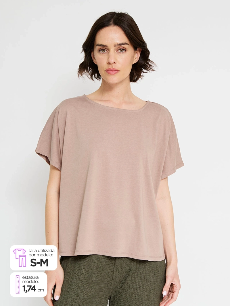 POLERA MUJER REGATTA MANGA CORTA FLUIDA