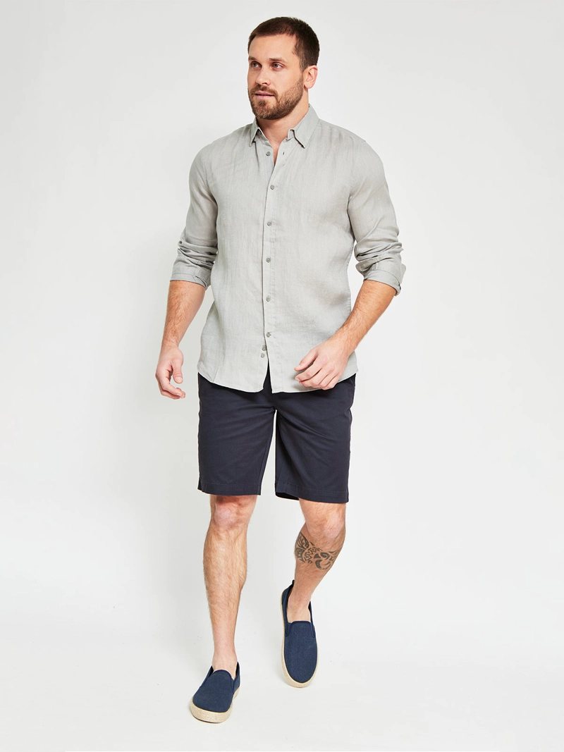 CAMISA HOMBRE CACHAREL LINO MANGA LARGA - 4