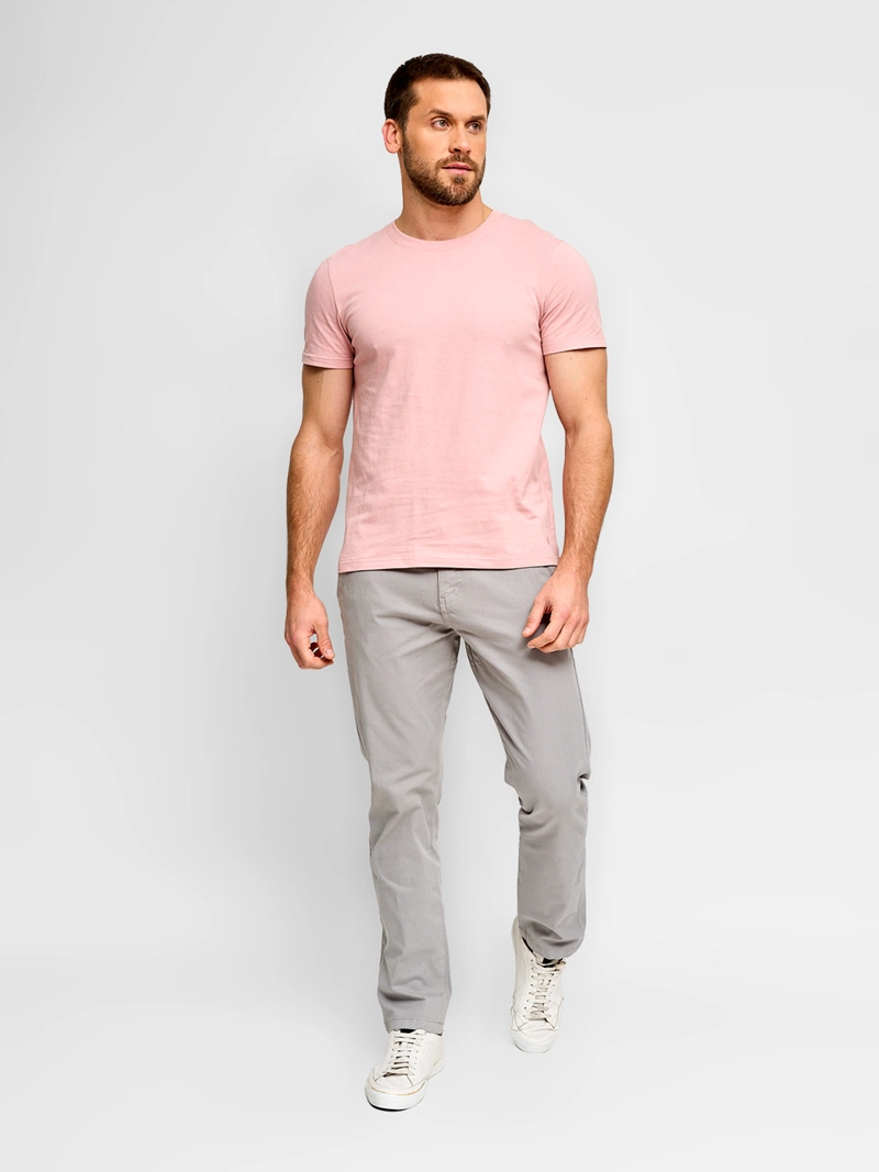 POLERA HOMBRE KENNETH STEVENS ALGODÓN CUELLO REDONDO MANGA CORTA - 4