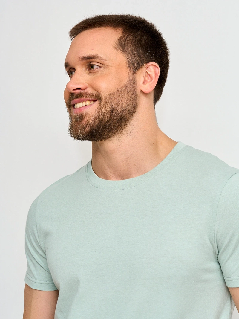 POLERA HOMBRE KENNETH STEVENS ALGODÓN CUELLO REDONDO MANGA CORTA - 3