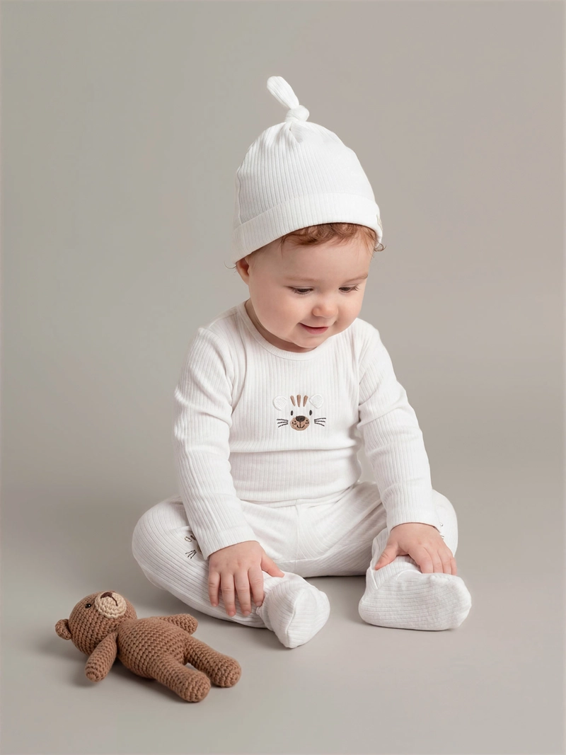 BABY HARVEST CONJUNTO BODY + GORRITO NIÑO BABY HARVEST ALGODÓN