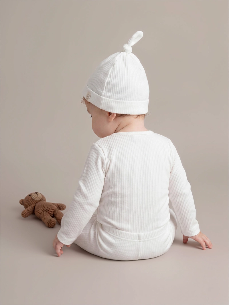 CONJUNTO BODY + GORRITO NIÑO BABY HARVEST ALGODÓN  - 2