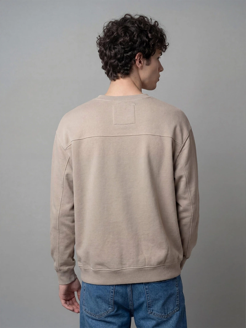 POLERÓN HOMBRE INDEX ALGODÓN CUELLO REDONDO OVERSIZE LAVADO - 2