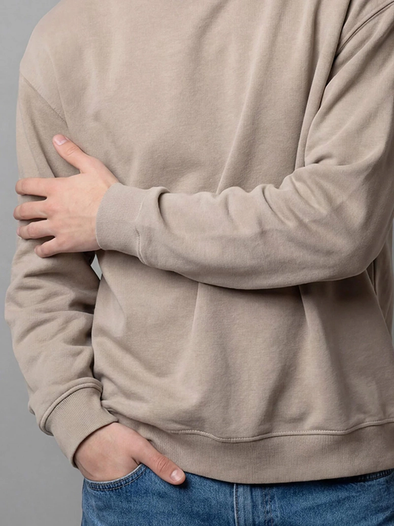 POLERÓN HOMBRE INDEX ALGODÓN CUELLO REDONDO OVERSIZE LAVADO - 4