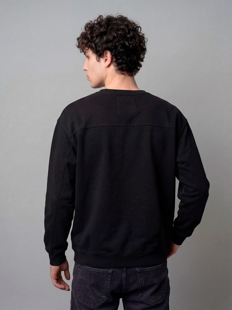 POLERÓN HOMBRE INDEX ALGODÓN CUELLO REDONDO OVERSIZE LAVADO - 2