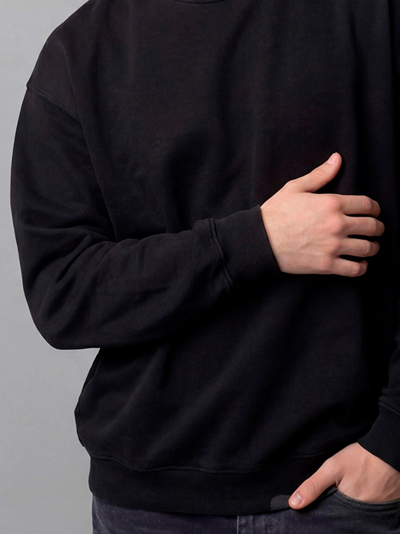POLERÓN HOMBRE INDEX ALGODÓN CUELLO REDONDO OVERSIZE LAVADO - 4