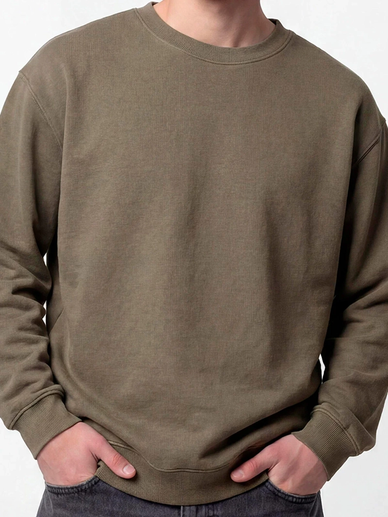 POLERÓN HOMBRE INDEX ALGODÓN CUELLO REDONDO OVERSIZE LAVADO - 4
