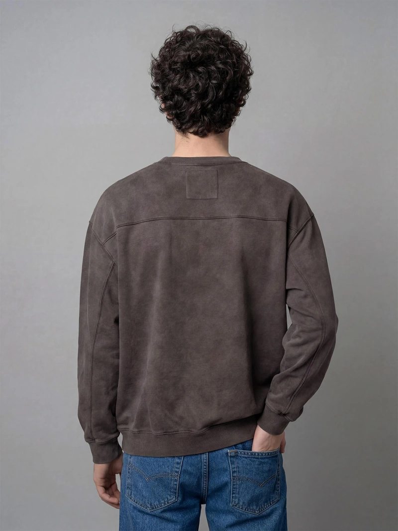POLERÓN HOMBRE INDEX ALGODÓN CUELLO REDONDO OVERSIZE LAVADO - 2