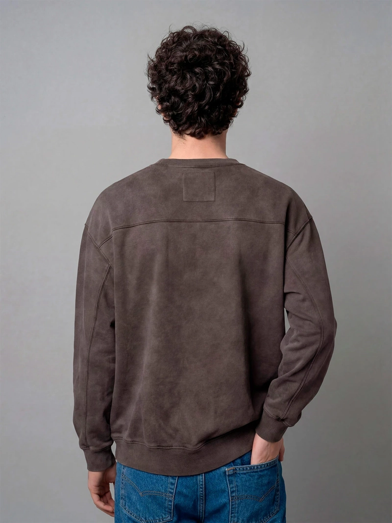 POLERÓN HOMBRE INDEX ALGODÓN CUELLO REDONDO OVERSIZE LAVADO - 2