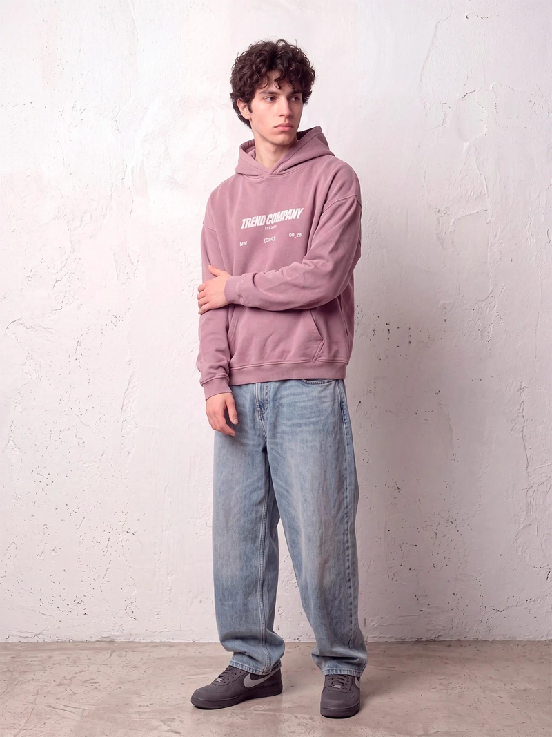 POLERÓN HOMBRE INDEX ALGODÓN LAVADO OVERSIZE - 3