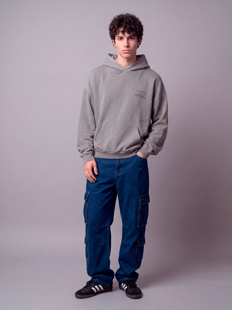 POLERÓN HOMBRE INDEX ALGODÓN LAVADO OVERSIZE - 3