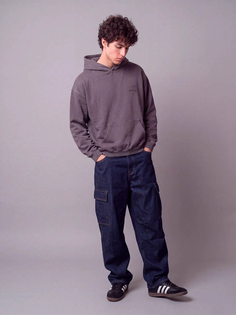 POLERÓN HOMBRE INDEX ALGODÓN LAVADO OVERSIZE - 3