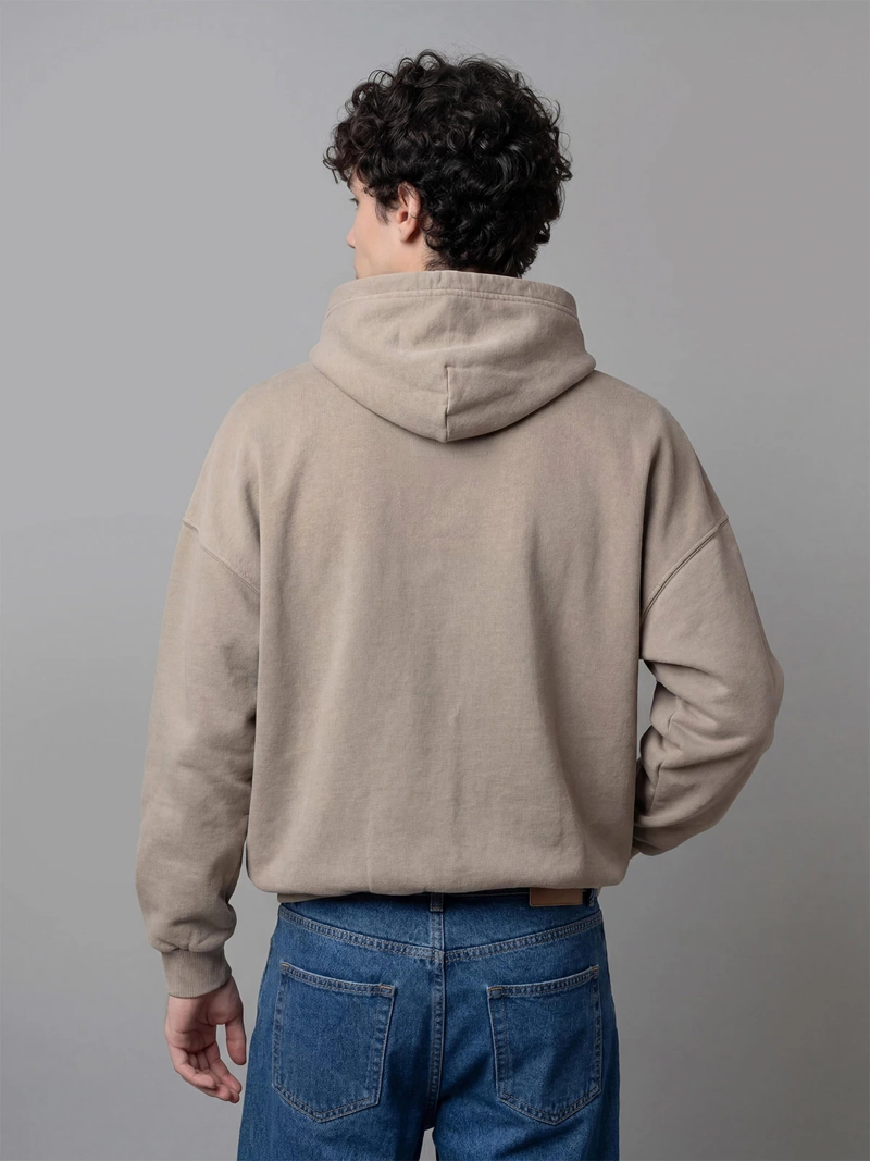 POLERÓN HOMBRE INDEX ALGODÓN GORRO LAVADO OVERSIZE - 2