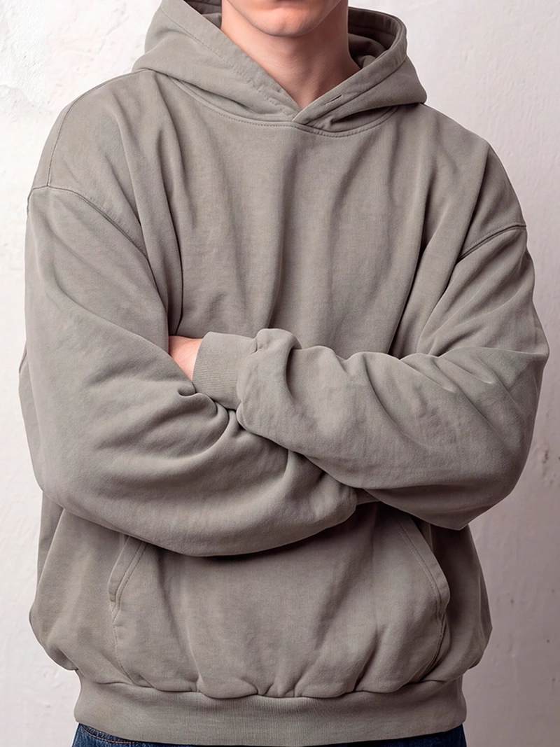 POLERÓN HOMBRE INDEX ALGODÓN GORRO LAVADO OVERSIZE - 4
