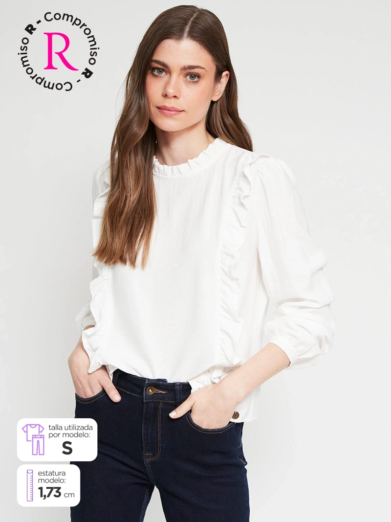 BLUSA MUJER REGATTA MANGA LARGA VUELOS - 1
